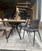 Oist Design Danilo dining chair - Vintage Velvet Antraciet - eetkamerstoel