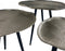 Oist Design Giulia set of 3 Coffee Tables - Aluminium Champagne - 52 x 39 x 45 cm