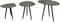 Oist Design Giulia set of 3 Coffee Tables - Aluminium Champagne - 52 x 39 x 45 cm