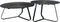 Oist Design Lauro L Coffee Table - Aluminium Black - 80 x 80 x 32 cm