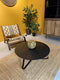 Oist Design Lauro L Coffee Table - Aluminium Black - 80 x 80 x 32 cm