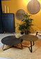 Oist Design Lauro L Coffee Table - Aluminium Black - 80 x 80 x 32 cm