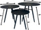 Oist Design Romee set of 3 Coffee Table - Aluminium Black - 48 x 48 x 40 cm