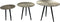 Oist Design Romee set of 3 Coffee Tables - Aluminium Champagne - 48 x 48 x 40 cm