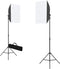 vidaXL - Fotostudioset - met - softboxlampen - en - achtergrond