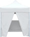 vidaXL - Partytent - met - 4 - zijwanden - inklapbaar - 2x2 - m - staal - wit