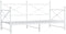 vidaXL - Slaapbank - met - onderschuifbed - zonder - matras - 107x203 - cm - staal - wit