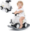 COSTWAY 3-in-1 Loopauto & Schommelwip – Met Verwijderbaar Evenwichtsbord & Wielen – 80 x 32 x 50 cm