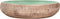 vidaXL - Opzetwasbak - ovaal - 59x40x15 - cm - keramiek - groen - en - bruin