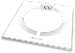 Medisana BS 444 Connect - Lichaamsanalyseweegschaal - Gewicht BMI Vetpercentage Vochtpercentage Spiermassa - Aluminium Wit