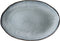 Dutch Rose Organic Ovale schaal - Serveerschaal - 40x28cm - Stoneware Handgemaakt - Blauw