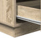 vidaXL - Nachtkastje - met - LED - in - Sonoma - Eiken - 39x34,5x65 - cm - - - Geengineerd - Hout