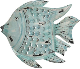 Wanddecoratie Home ESPRIT Vis Mediterrane 37 x 7 x 33 cm