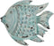 Wanddecoratie Home ESPRIT Vis Mediterrane 37 x 7 x 33 cm