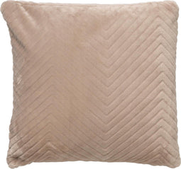 Dutch Decor ZICO - Kussenhoes zigzag 45x45 cm Pumice Stone - beige - superzacht - met rits