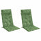 Stoelkussens 2 st hoge rug bladpatroon oxford stof