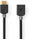 Nedis CVBW34090AT30 - HDMI-Kabel met Ethernet - 4K 60 Hz 18 Gbps - Grijs