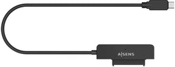 Aisens ASE-25C04B - Externe behuizing - 2.5" SATA-600 - USB 3.2 type-C - Zwart