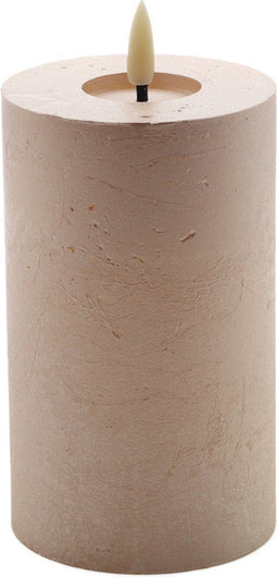 led kaars Champagne beige 12,5x7,5cm