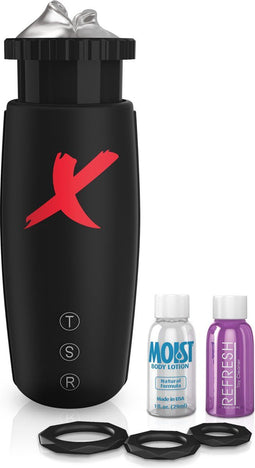 Pipedream PDX Elite Vibrerende Moto-Bator Masturbator - Transparant