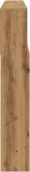 vidaXL - Hoofdbordkast - 180x19x103,5cm - bewerkt - hout - artisanaal - eikenkleur