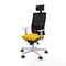 Bureaustoel met hoofdsteun Piqueras y Crespo 4B026N1 Geel