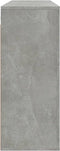 vidaXL - Wandkast - 80x33x80 - cm - bewerkt - hout - betongrijs