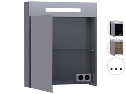 Brauer Double Face 60 Spiegelkast - 60 cm - Black Diamond - Linksdraaiend