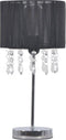 vidaXL Bureaulamp rond E27 zwart