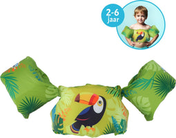 Floaty Friends puddle jumper - Toekan | Kinderzwemvest | Praktisch en comfortabel zwemhulpmiddel | 15-30 kg | 2-6 jaar