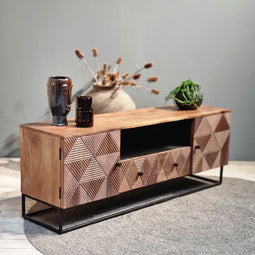 Tv-meubel Jasmin 150cm 2 deurs | Mangohout