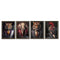 Schilderij Home ESPRIT Zwart Dier Loft Coating 64 x 4,5 x 84 cm (4 Stuks)