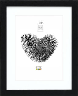 Deknudt Frames fotolijst - zwart met passe-partout - 13x18 / 18x24 cm