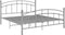 vidaXL - Bedframe - metaal - grijs - 180x200 - cm