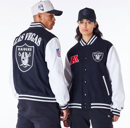 New Era - Las Vegas Raiders - NFL Patch Black Varsity Jacket