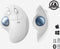 Logitech M575 - Draadloze Trackball - Ergonomisch ontwerp - Wit