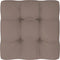 vidaXL Bankkussens pallet 2 st taupe