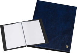 Rillstab Showmap A5 - met 10 tassen - blauw - showalbum - Presentatiemap - waterdicht