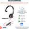 Poly Blackwire C3310 - Mono USB-C headset - Ruisonderdrukking - Zwart