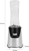 ProfiCook PC-SM 1153 - Smoothiemaker - 400W - Roestvrijstalen behuizing - Zilver Zwart