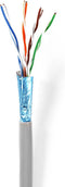 Nedis Netwerk Kabel Rol - CAT5e - Solid - F/UTP - Koper - 100.0 m - Binnenshuis - Rond - PVC - Grijs - Gift Box