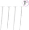 vidaXL - Salontafelpoten - conische - vorm - 4 - st - 72-73 - cm - staal - wit