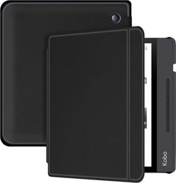 imoshion Ereader Cover / Hoesje Geschikt voor Kobo Libra H2O - imoshion Slim Hardcase Sleepcover Bookcase met stand - Zwart