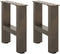 vidaXL - Salontafelpoten - 2 - st - 30x - (30-31) - cm - staal - naturel - staal