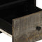 vidaXL - Tv-meubel - 70x33,5x46 - cm - massief - mangohout - lichtgrijs