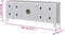 vidaXL - Tv-meubel - 110x24x48 - cm - bewerkt - hout - wit