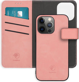 iMoshion Hoesje Geschikt voor iPhone 13 Pro Hoesje Met Pasjeshouder - iMoshion Uitneembare 2-in-1 Luxe Bookcase - Roze