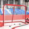 vidaXL - Hockeydoel - 183x71x122 - cm - polyester - rood - en - wit