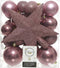 Kerstboomversiering Mix 33 st. - Velours Roze