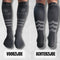 Sandside Compressiekousen - 2 Paar - Geavanceerde Compressietechnologie - Zwart - Maat 36-40 S/M (2 paar)